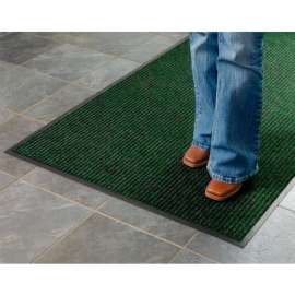Apache Mills Brush & Clean Entrance Mat 3/8" Thick 3' x 5' Hunter Green