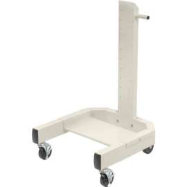 Global Industrial 40"H Mobile Post with Caster Base - Beige