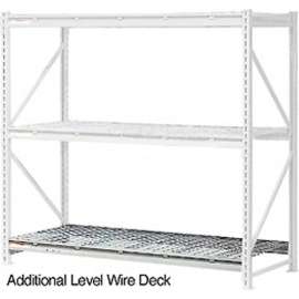 Global Industrial Additional Shelf, Extra Heavy Duty Rack, Wire Deck, 96"W x 18"D, Gray