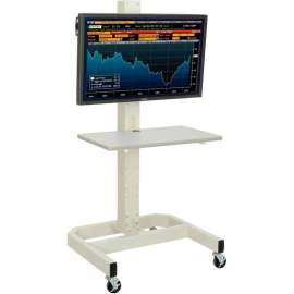 LCD/Plasma Mobile Workstation, Beige