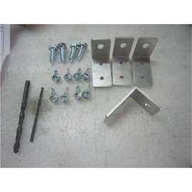 Global Industrial Phenolic Bench Top Mounting Bracket Kit for Square Adjustable Height Leg