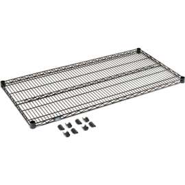 Nexel S1448B Black Epoxy Wire Shelf 48"W x 14"D