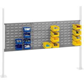 Global Industrial 18" & 36" Louver Panel Kit, 60"W, Gray
