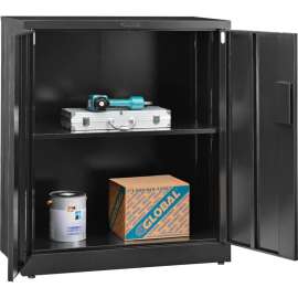 EZ Assemble Steel Storage Cabinet 36"W x 18"D x 42"H Black