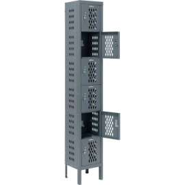 Global Industrial Infinity 6-Tier 6 Door Ventilated Locker, 12"Wx12"Dx12"H, Unassembled