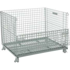 Global Industrial Folding Wire Container 48"L x 40"W x 36-1/2"H 3000 Lb. Capacity