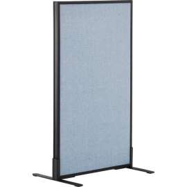 Interion Freestanding Office Partition Panel, 24-1/4"W x 42"H, Blue