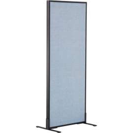 Interion Freestanding Office Partition Panel, 24-1/4"W x 60"H, Blue
