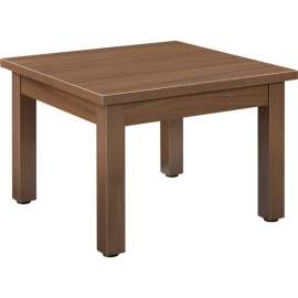 Interion Wood End Table - 24" x 24" - Walnut