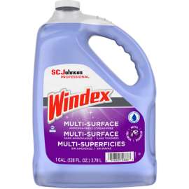 Windex Multi-Surface Ammonia Free Streak-Free Cleaner, 128 oz Refill Bottle, 4/Case - 697262