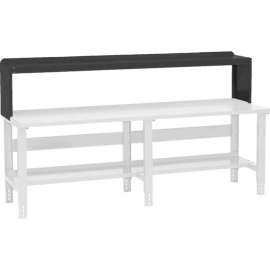 Global Industrial Standard Steel Riser, 96"W x 10-1/2"D, Black