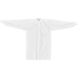 Global Industrial Disposable Polypropylene Lab Coat Knit Wrist & Collar, 2X-Large, 25/Case
