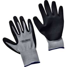 Global Industrial Ultra-Grip Foam Nitrile Coated Gloves, Gray/Black, X-Large, 1-Pair