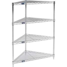 Nexel Shelving Corner Wire Shelving 32"W x 24"D x 54"H
