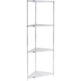Nexel Shelving Corner Wire Shelving 32"W x 24"D x 86"H