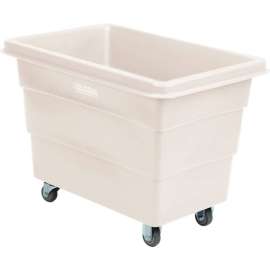 Global Industrial Plastic Bulk Box Truck, 8 Bushel, direct mount base White