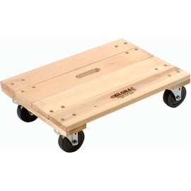 Global Industrial Hardwood Dolly with Solid Deck 24 x 16 1200 Lb. Capacity