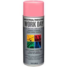 Krylon Industrial Work Day Enamel Paint Gloss Pink - A04407007