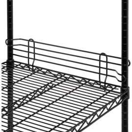 Nexel Black Epoxy Wire Ledge, 21"W x 4"H