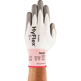 HyFlex Cut Protection Gloves, Ansell 11-644, Gray PU Palm Coat, Size 10, 1 Pair