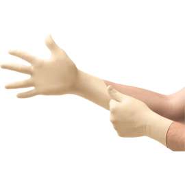 Ansell MICROFLEX Diamond Grip MF-300 Latex Gloves, Powder-Free, Beaded, Size M, 100/Pack