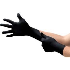Ansell MICROFLEX Onyx N64 Nitrile Gloves, Powder-Free, Beaded, Size M, 100/Pack