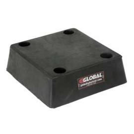 Global Industrial Molded Rubber Bumper, 11-3/8"W x 12-1/2"L x 3-1/2"H