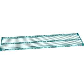 Nexel S1472G Poly-Green Epoxy Wire Shelf 72"W x 14"D