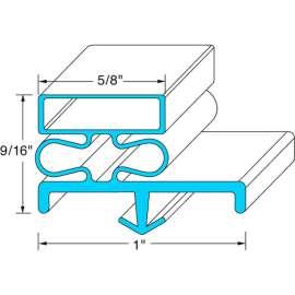 Door Gasket 22-3/4" x 29-1/2" For Delfield, DELMCC605
