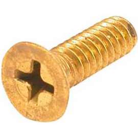 Allpoints 1021106 Screw, Flat Head, 10-24, Brass