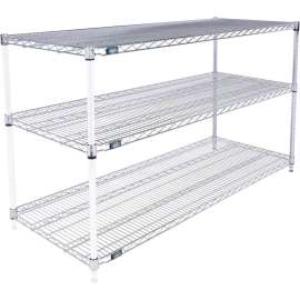 Nexel Shelving Wire Shelving Add-On Unit, 60"W x 21"D x 34"H