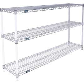 Nexel Shelving Wire Shelving Add-On Unit, 60"W x 12"D x 34"H