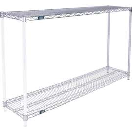 Nexel Shelving Wire Shelving Add-On Unit, 60"W x 14"D x 34"H