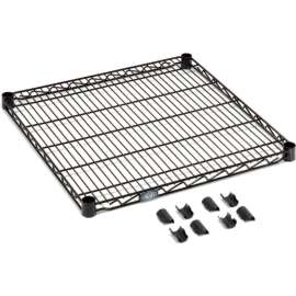 Nexel S1460B Black Epoxy Wire Shelf 60"W x 14"D