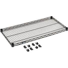 Nexel S1854B Black Epoxy Wire Shelf 54"W x 18"D