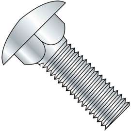 Carriage Bolt - #10-24 x 1-3/4" - Round Head - Steel - Zinc CR+3 - Grade A - FT - A307 - Pkg of 125