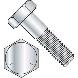 Hex Cap Screw - 5/16-18 x 2" - Carbon Steel - Zinc CR+3 - Gr 5 - PT - UNC - Pkg of 100 - BBI 847086