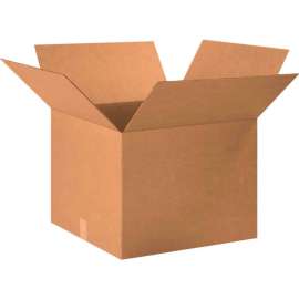 Global Industrial Cardboard Corrugated Boxes, 20"L x 20"W x 15"H, Kraft