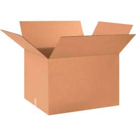 Global Industrial Cardboard Corrugated Boxes, 24"L x 20"W x 16"H, Kraft