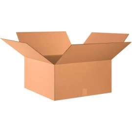 Global Industrial Cardboard Corrugated Boxes, 24"L x 24"W x 12"H, Kraft
