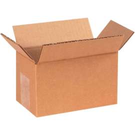 Global Industrial Cardboard Corrugated Boxes, 7"L x 4"W x 4"H, Kraft