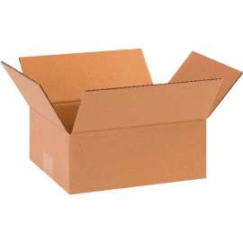 Global Industrial Flat Cardboard Corrugated Boxes, 8"L x 6"W x 3"H, Kraft