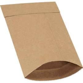 Global Industrial Padded Mailers, #000, 4"W x 8"L, Kraft, 500/Pack