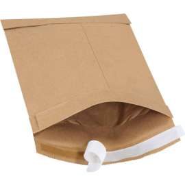 Global Industrial Self Seal Padded Mailers, #0, 6"W x 10"L, Kraft, 25/Pack