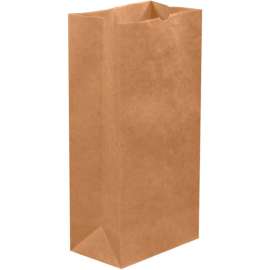 Global Industrial Hardware Bags, #25, 8-1/4"W x 5-1/14"D x 18"H, Kraft, 400/Pack