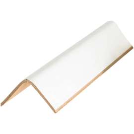 Global Industrial Light Duty Edge Protectors, 2"W x 2"D x 30"L, .12" Thick, White, 125/Pack