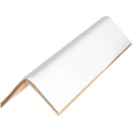 Global Industrial Medium Duty Edge Protectors, 2"W x 2"D x 40"L, .16" Thick, White, 80/Pack