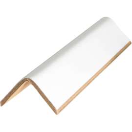 Global Industrial Heavy Duty Edge Protectors, 3"W x 3"D x 72"L, .225" Thick, White, 20/Pack