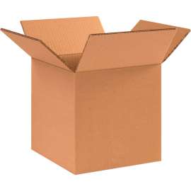 Global Industrial Heavy Duty Double Wall Corrugated Boxes, 10"L x 10"W x 10"H, Kraft