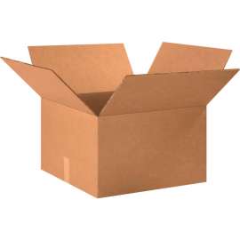 Global Industrial Heavy Duty Double Wall Corrugated Boxes, 20"L x 20"W x 12"H, Kraft